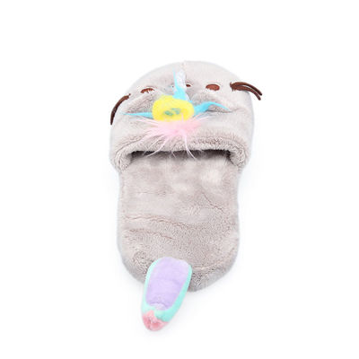 वयस्कों के लिए गैर एलर्जेनिक लघु आलीशान हाउस चप्पल ODM