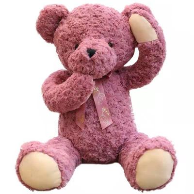 रोज रेड गर्ल स्लीप कडल शर्दी टेडी बियर आलीशान खिलौने छोटे प्यारे राग गुड़िया 85 सेमी